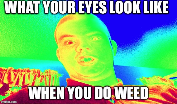 Weed | WHAT YOUR EYES LOOK LIKE; WHEN YOU DO WEED | image tagged in funny | made w/ Imgflip meme maker