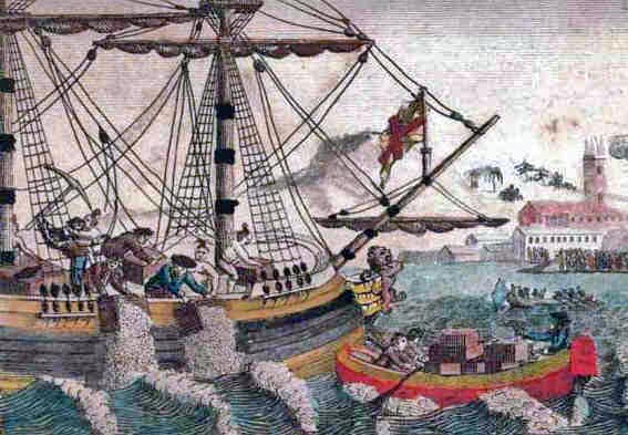 boston tea party Blank Meme Template