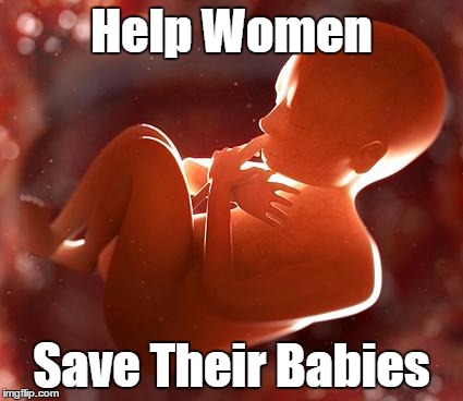 thinking fetus | Help Women; Save Their Babies | image tagged in thinking fetus | made w/ Imgflip meme maker