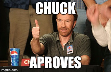 Chuck Norris Approves | CHUCK; APROVES | image tagged in memes,chuck norris approves,chuck norris | made w/ Imgflip meme maker