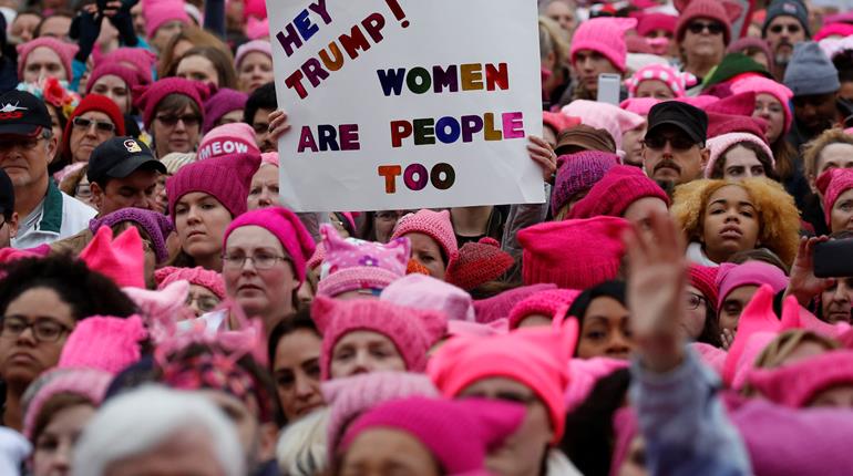 Trump Women's March Blank Meme Template