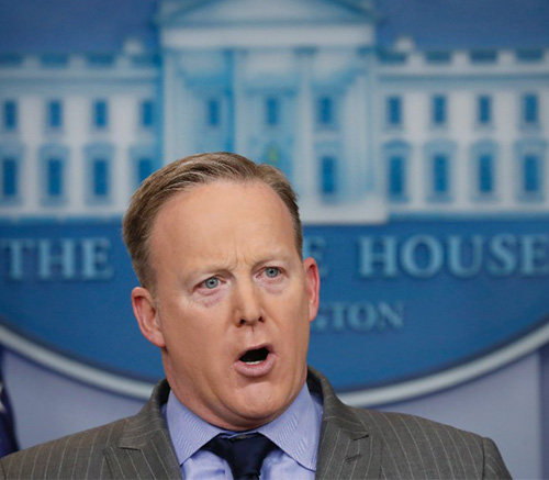 Sean Spicer in the house Blank Meme Template