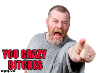 YOU CRAZY B**CHES | made w/ Imgflip meme maker