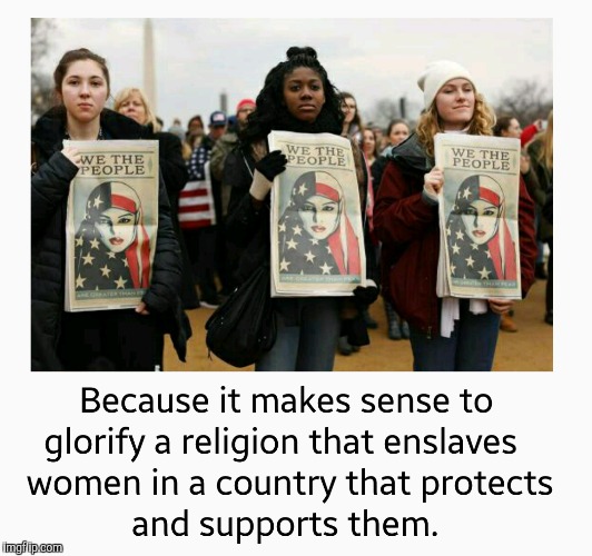 Marching backwards | image tagged in women's march | made w/ Imgflip meme maker
