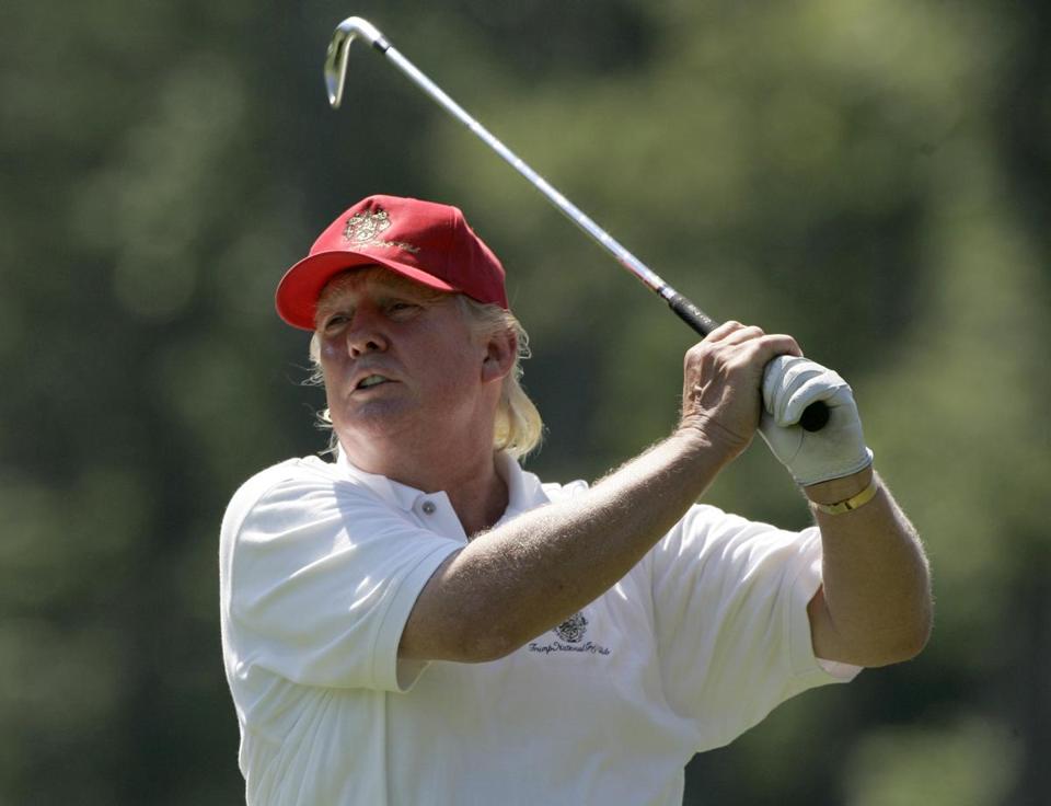 Trump golf Blank Meme Template