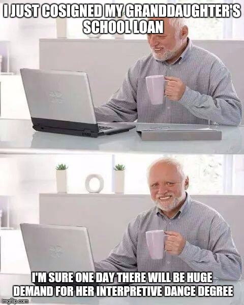 Hide the Pain Harold Meme - Imgflip