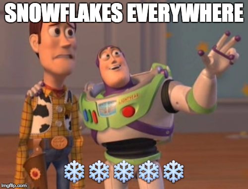 X, X Everywhere | SNOWFLAKES EVERYWHERE; ❄️️❄️️❄️️❄️️❄️️ | image tagged in memes,x x everywhere | made w/ Imgflip meme maker