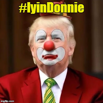 Donald Trump Clown | #lyinDonnie | image tagged in donald trump clown | made w/ Imgflip meme maker