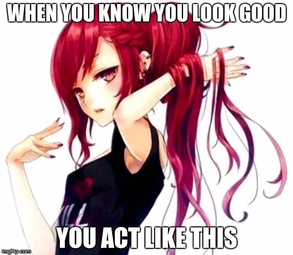 WHEN YOU KNOW YOU LOOK GOOD; YOU ACT LIKE THIS | image tagged in badass | made w/ Imgflip meme maker