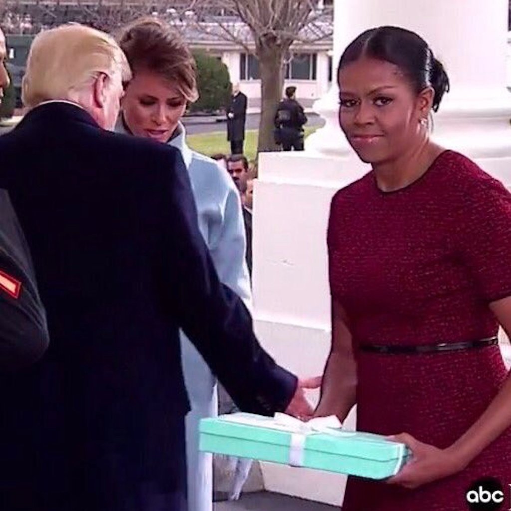 High Quality Michell Obama Gifted Blank Meme Template