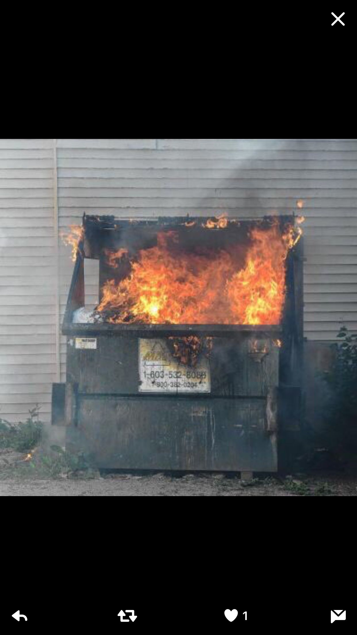 Dumpster fire Blank Meme Template