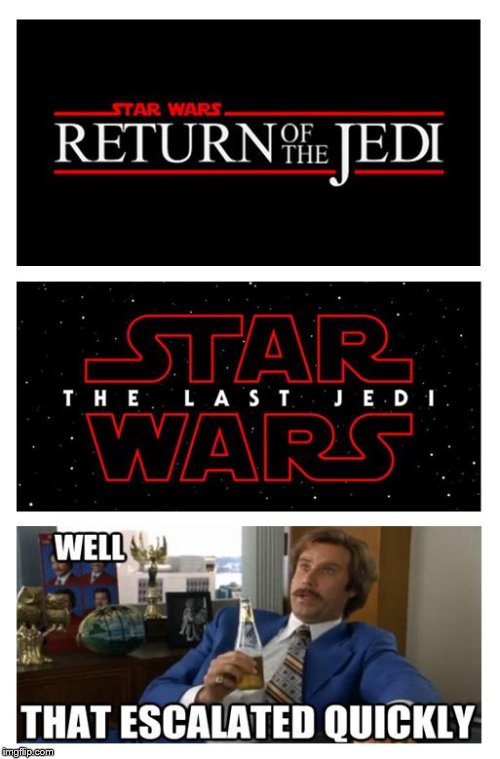 The Jedi are back!!!...Wait What? | image tagged in star wars | made w/ Imgflip meme maker