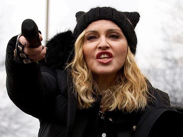 Madonna Talks Blank Meme Template