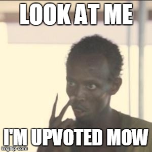 Look At Me | LOOK AT ME; I'M UPVOTED MOW | image tagged in memes,look at me | made w/ Imgflip meme maker