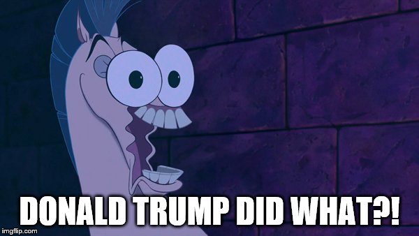 Donald's finest moments
 | DONALD TRUMP DID WHAT?! | image tagged in donald trump | made w/ Imgflip meme maker