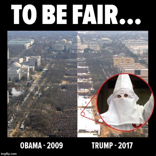 Donald Trump's KKK | image tagged in donald trump | made w/ Imgflip meme maker