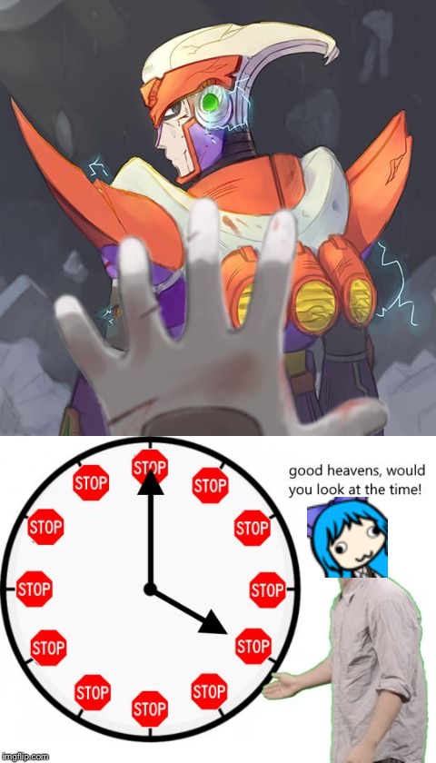 IT'S TIME TO STOPIT'S TIME TO STOP OKAY | image tagged in feels,mega man x,axl,red | made w/ Imgflip meme maker