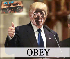 High Quality Trump Alien - They Live  Blank Meme Template