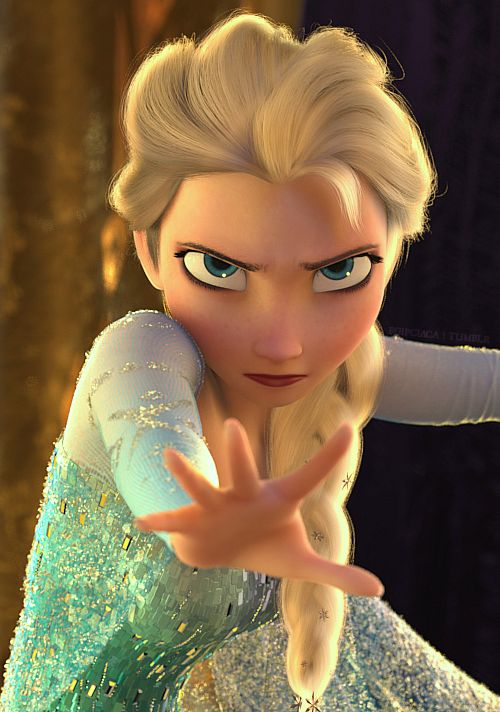High Quality Elsa Frozen Blank Meme Template