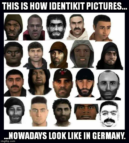 THIS IS HOW IDENTIKIT PICTURES... ...NOWADAYS LOOK LIKE IN GERMANY. | made w/ Imgflip meme maker