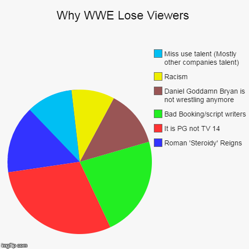 What is wrong with WWE  | image tagged in pie charts,wwe | made w/ Imgflip chart maker