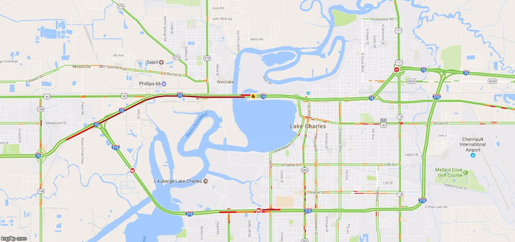 I-10 Eastbound in Lake Charles | O-T Lounge