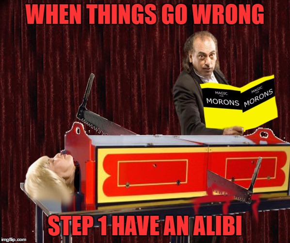 practice will keep you out of prison | WHEN THINGS GO WRONG; STEP 1 HAVE AN ALIBI | image tagged in oops | made w/ Imgflip meme maker