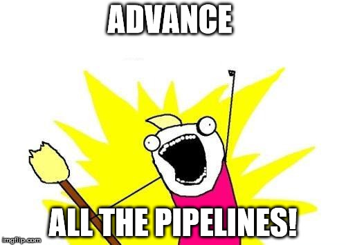 X All The Y | ADVANCE; ALL THE PIPELINES! | image tagged in memes,x all the y | made w/ Imgflip meme maker