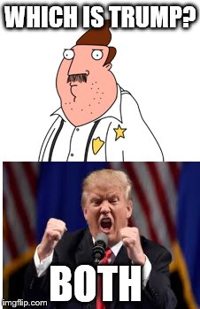 Trump and bud meme | WHICH IS TRUMP? BOTH | image tagged in trump meme,donald trump memes,border town meme,donald trump,down with trump,which is trump | made w/ Imgflip meme maker