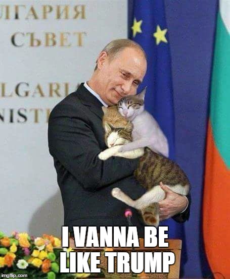 I VANNA BE LIKE TRUMP | image tagged in putinpuss | made w/ Imgflip meme maker