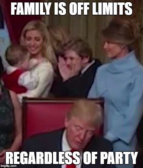 FAMILY IS OFF LIMITS REGARDLESS OF PARTY | made w/ Imgflip meme maker