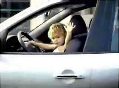 kid driving Blank Meme Template