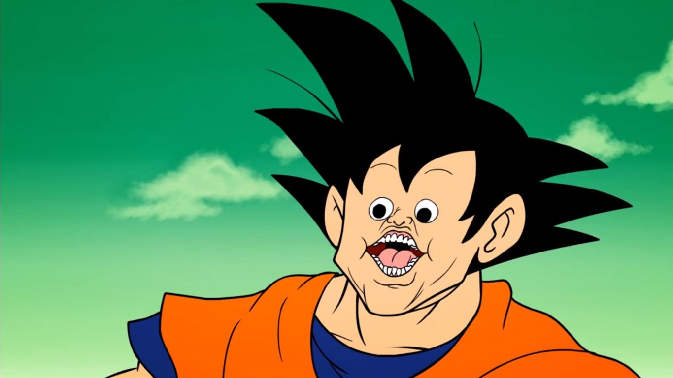 DBZ Funny Goku Blank Meme Template