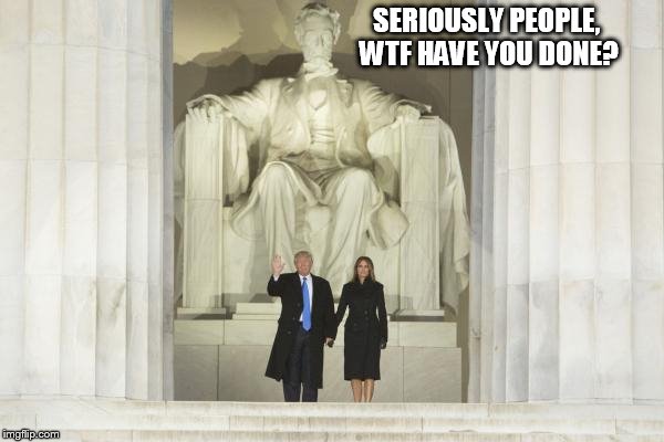 SERIOUSLY PEOPLE, WTF HAVE YOU DONE? | image tagged in lincoln | made w/ Imgflip meme maker