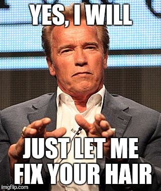 YES, I WILL JUST LET ME FIX YOUR HAIR | made w/ Imgflip meme maker