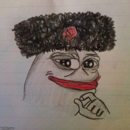 Russian hacking pepe | image tagged in pepe,frog,russia,russian,hacking,trump | made w/ Imgflip meme maker