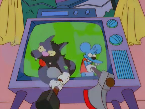 Itchy Scratchy Treehouse of Horror Blank Meme Template