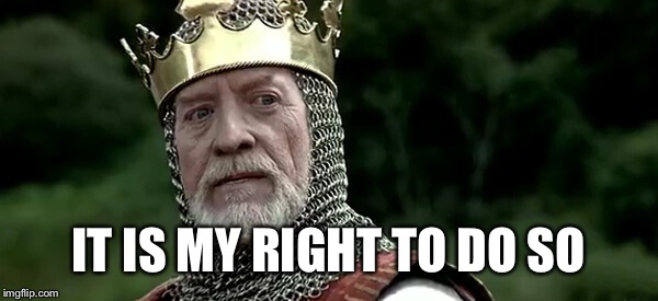 IT IS MY RIGHT TO DO SO | made w/ Imgflip meme maker