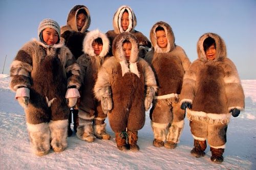 Inuit family  Blank Meme Template