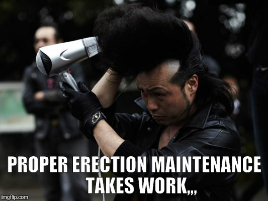 PROPER ERECTION MAINTENANCE    TAKES WORK,,, | made w/ Imgflip meme maker
