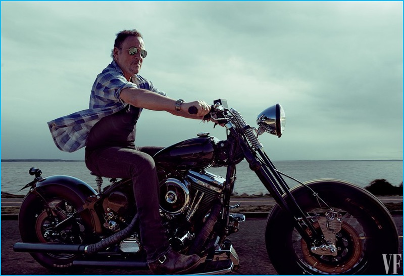 High Quality Springsteen Motorcycle Blank Meme Template
