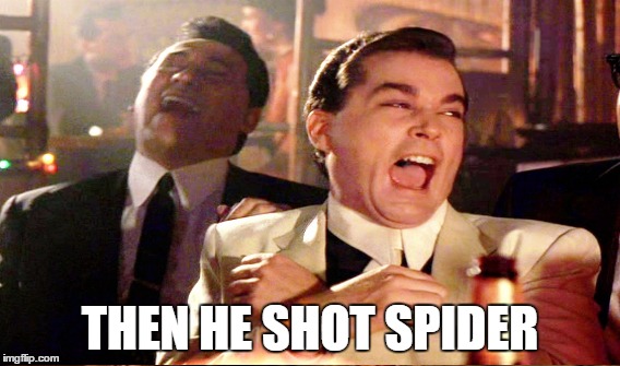 THEN HE SHOT SPIDER | made w/ Imgflip meme maker