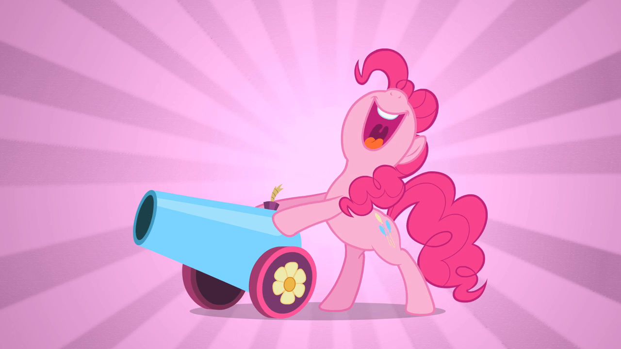 High Quality Pinkie Pie's party cannon Blank Meme Template