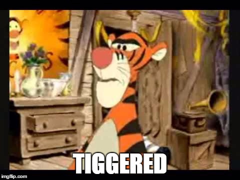 Tiggered | TIGGERED | image tagged in tiggered,triggered,mad,winnie the pooh,tigers,tiger | made w/ Imgflip meme maker