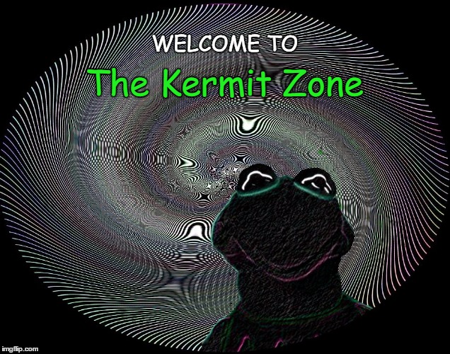 Where pigs get porked and frogs get forked | WELCOME TO; The Kermit Zone | image tagged in the kermit zone | made w/ Imgflip meme maker