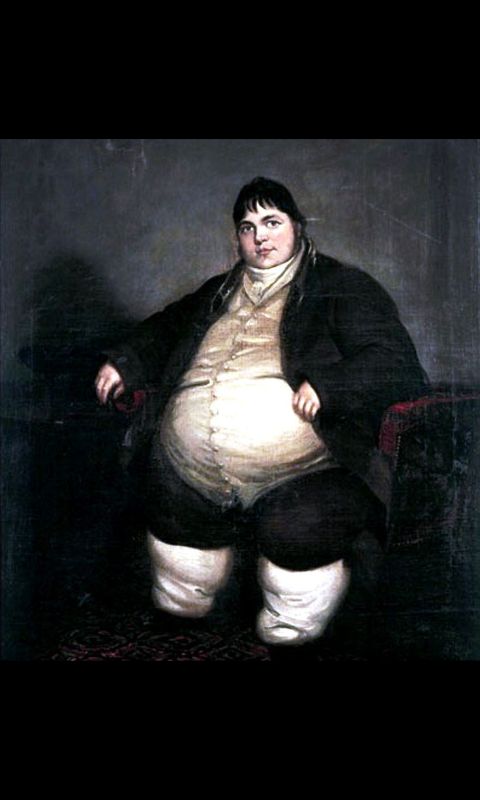 High Quality Fat man painting  Blank Meme Template