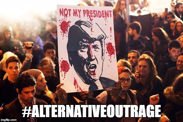 #AlternativeOutrage | #ALTERNATIVEOUTRAGE | image tagged in president trump,notmypresident,donald trump approves | made w/ Imgflip meme maker