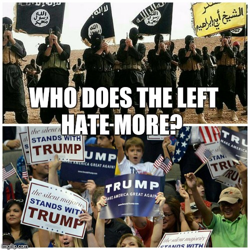 The intolerant "tolerant" | HATE MORE? WHO DOES THE LEFT | image tagged in one does not simply | made w/ Imgflip meme maker