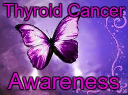 Purple Butterfly | Thyroid Cancer; Awareness | image tagged in purple butterfly | made w/ Imgflip meme maker