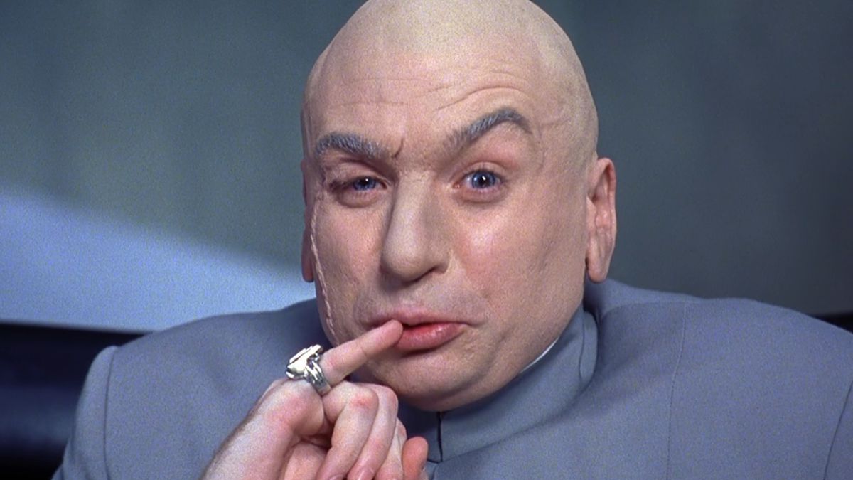 High Quality Dr Evil - one million Blank Meme Template